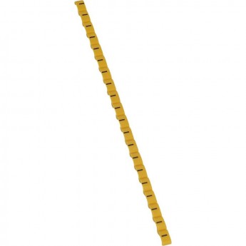 Маркер LEGRAND Duplix чёрная маркировка на желтом фоне условное обозначение минус