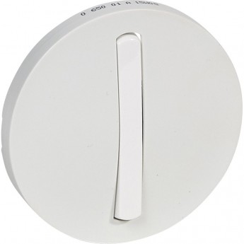 Лицевая панель LEGRAND Celiane выключатель 1-полюсный / переключатель Кат. № 0 670 01/02/31/32 с тонкой клавишей белый