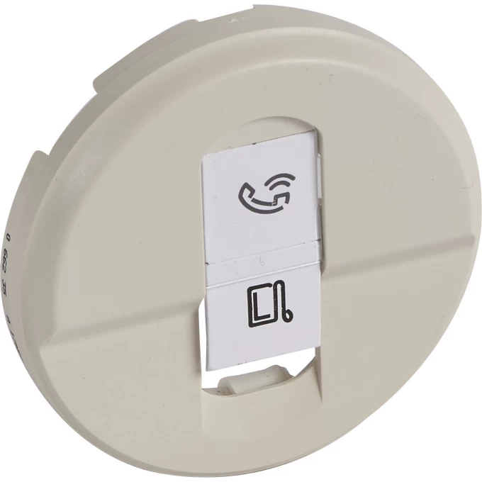 Лицевая панель LEGRAND Celiane розетки RJ 45 Кат. № 0 673 44/45 слоновая кость 066235 Лицевая панель LEGRAND Celiane розетки RJ 45 Кат. № 0 673 44/45 слоновая кость 066235