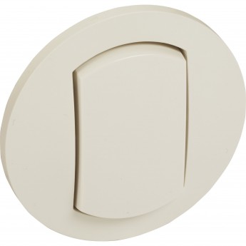 Лицевая панель LEGRAND Celiane для одноклавишного переключателя на 2 направления Кат. № 0 670 01 IP 44 слоновая кость