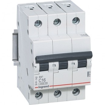 Автоматический выключатель LEGRAND RX3 4,5кА 40А 3П тип C белый