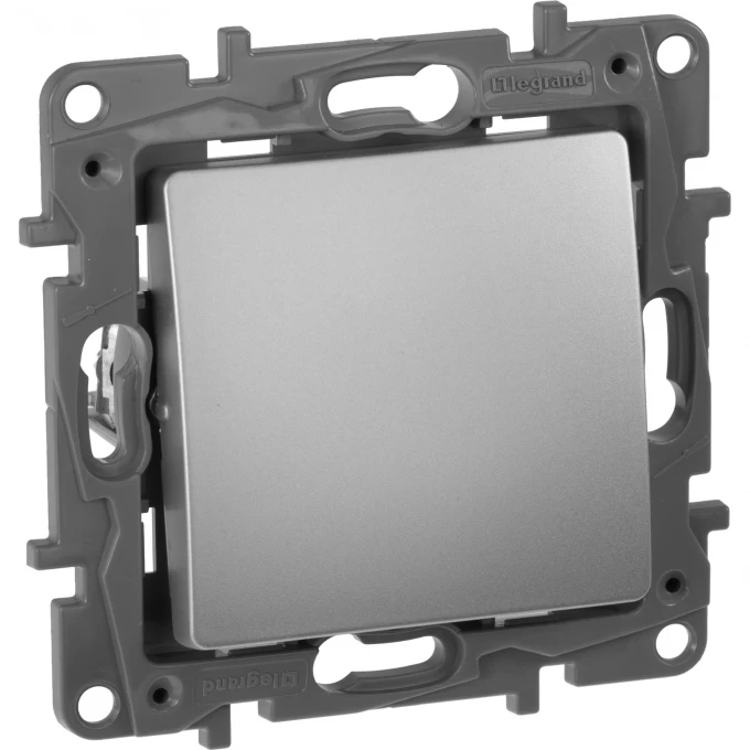 Выключатель LEGRAND Etika Plus без фиксации (кнопка) с Н.О./Н.З. контактом 6 A 250 В алюминий 672414 Выключатель LEGRAND Etika Plus без фиксации (кнопка) с Н.О./Н.З. контактом 6 A 250 В алюминий 672414