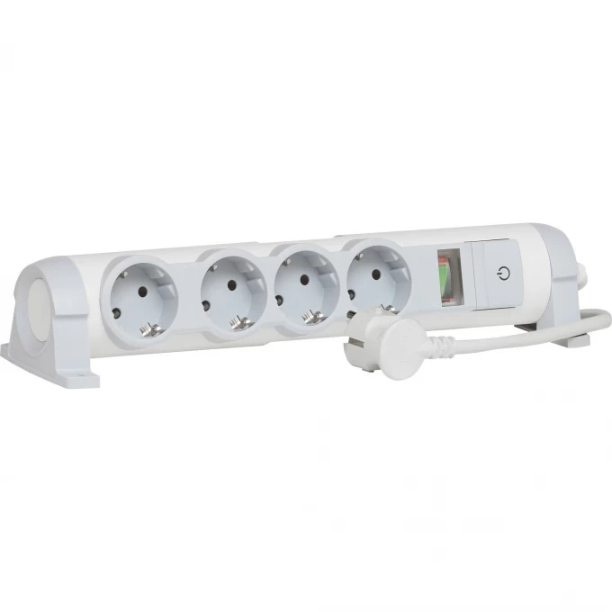 Удлинитель LEGRAND4X2К+З с индикатором потребленной мощности и защитой "Safe control" кабель 1,5 метра белый 694641 Удлинитель LEGRAND4X2К+З с индикатором потребленной мощности и защитой "Safe control" кабель 1,5 метра белый 694641
