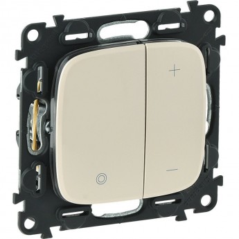 Светорегулятор LEGRAND Valena ALLURE кнопочный универсальный 400Вт без нейтрали с лицевой панелью слоновая кость