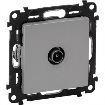 Розетка LEGRAND Valena LIFE ТВ c топологией "звезда" 0-2400 МГц с лицевой панелью алюминий