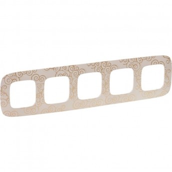 Рамка LEGRAND Valena ALLURE 5-постовая универсальная золотистая