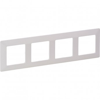 Рамка LEGRAND Valena LIFE "Белая", 4-постовая универсальная, белая
