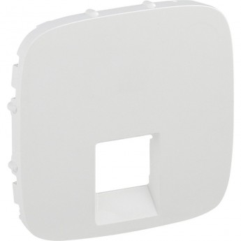 Лицевая панель LEGRAND Valena ALLURE для одиночных телефонных/информационных розеток белая