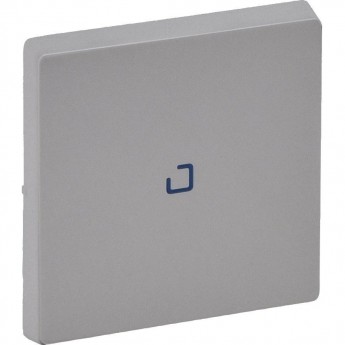 Лицевая панель LEGRAND Valena LIFE для выключателя одноклавишного с подсветкой/индикацией алюминий