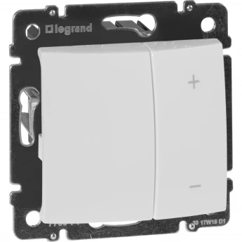 Кнопочный светорегулятор LEGRAND Valena 40-400 Вт/40-400 ВА белый