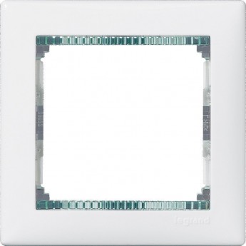 Рамка LEGRAND Valena 1 пост белый/кристалл