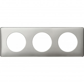 Рамка LEGRAND Celiane 3 поста Сильвер пунктум