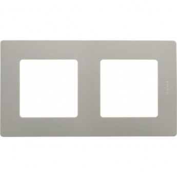 Рамка LEGRAND Etika 2 поста светлая галька