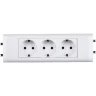 Розетка LEGRAND 3 х 2К+3 Программа Mosaic для установки в кабель-канале автоматические клеммы стандартная белый 077433