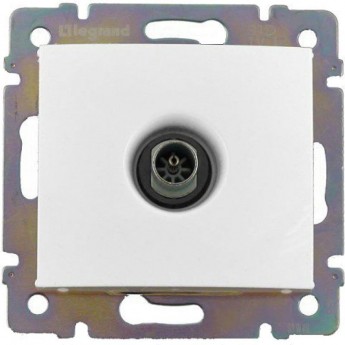 Розетка телевизионная LEGRAND TV СП VALENA оконечная 10дБ механизм белая