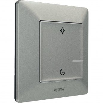 Умный беспроводной сценарный выключатель LEGRAND Valena Life with NETATMO "День/Ночь", алюминий